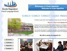 Tablet Screenshot of ecolenapoleon.com